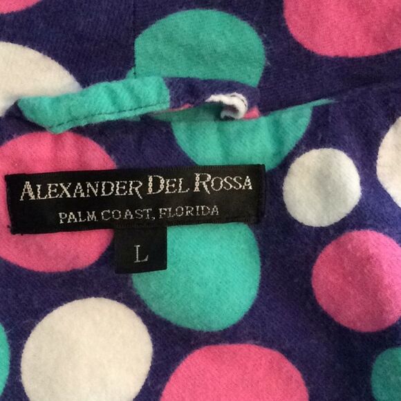 Alexander del Rossa flannel robe NWOT❤️ - Picture 5 of 6